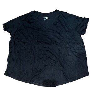 Terra & Sky Super Soft Black V-Neck